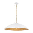 Load image into Gallery viewer, Farmhouze Light - Industrial Saucer Oversized Dome Pendant Light - Chandelier - White -