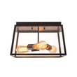 Load image into Gallery viewer, Farmhouze Light - Industrial Square Glass Lantern Flush Mount Ceiling Light - Ceiling Light - 14.6 in -