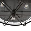 Load image into Gallery viewer, Farmhouze Light - Industrial Wire Frame Seeded Glass Round Ceiling Light - Ceiling Light - Oil - Rubbed Bronze -