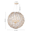Load image into Gallery viewer, Farmhouze Light - Luxe French Farmhouse Crystal Flower Sphere Chandelier - Chandelier - 6 - Light -