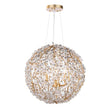 Load image into Gallery viewer, Farmhouze Light - Luxe French Farmhouse Crystal Flower Sphere Chandelier - Chandelier - 6 - Light -