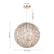 Load image into Gallery viewer, Farmhouze Light - Luxe French Farmhouse Crystal Flower Sphere Chandelier - Chandelier - 6 - Light -