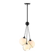 Load image into Gallery viewer, Farmhouze Light - Luxe Moody Style Cluster White Glass Globe Pendant Light - Chandelier - 3 - Light -