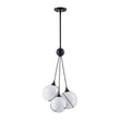 Load image into Gallery viewer, Farmhouze Light - Luxe Moody Style Cluster White Glass Globe Pendant Light - Chandelier - 3 - Light -