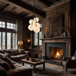 Load image into Gallery viewer, Farmhouze Light - Luxe Moody Style Cluster White Glass Globe Pendant Light - Chandelier - 6 - Light -