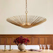 Load image into Gallery viewer, Farmhouze Light - Luxury Gold Foiled Traditional Large Round Sunburst Chandelier - Chandelier - Gold -