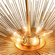Load image into Gallery viewer, Farmhouze Light - Luxury Gold Foiled Traditional Large Round Sunburst Chandelier - Chandelier - Gold -