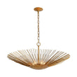 Load image into Gallery viewer, Farmhouze Light - Luxury Gold Foiled Traditional Large Round Sunburst Chandelier - Chandelier - Gold -