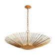 Load image into Gallery viewer, Farmhouze Light - Luxury Gold Foiled Traditional Large Round Sunburst Chandelier - Chandelier - Gold -