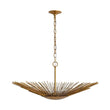 Load image into Gallery viewer, Farmhouze Light - Luxury Gold Foiled Traditional Large Round Sunburst Chandelier - Chandelier - Gold -