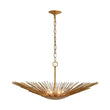 Load image into Gallery viewer, Farmhouze Light - Luxury Gold Foiled Traditional Large Round Sunburst Chandelier - Chandelier - Gold -