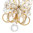 Load image into Gallery viewer, Farmhouze Light - Luxury Gold Scrollwork Crystal Flower Cage Pendant Light - Chandelier - Gold -