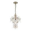 Load image into Gallery viewer, Farmhouze Light - Luxury Gold Scrollwork Crystal Flower Cage Pendant Light - Chandelier - Gold -
