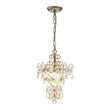 Load image into Gallery viewer, Farmhouze Light - Luxury Gold Scrollwork Crystal Flower Cage Pendant Light - Chandelier - Gold -