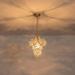 Load image into Gallery viewer, Farmhouze Light - Luxury Gold Scrollwork Crystal Flower Cage Pendant Light - Chandelier - Gold -
