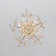 Load image into Gallery viewer, Farmhouze Light - Luxury Gold Scrollwork Crystal Flower Cage Pendant Light - Chandelier - Gold -