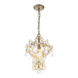 Load image into Gallery viewer, Farmhouze Light - Luxury Gold Scrollwork Crystal Flower Cage Pendant Light - Chandelier - Gold -
