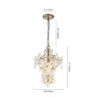 Load image into Gallery viewer, Farmhouze Light - Luxury Gold Scrollwork Crystal Flower Cage Pendant Light - Chandelier - Gold -