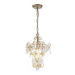 Load image into Gallery viewer, Farmhouze Light - Luxury Gold Scrollwork Crystal Flower Cage Pendant Light - Chandelier - Gold -