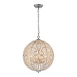 Load image into Gallery viewer, Farmhouze Light - Luxury Vintage Silver Crystal Accented Sphere Chandelier - Chandelier - 11.8 in -