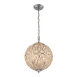 Load image into Gallery viewer, Farmhouze Light - Luxury Vintage Silver Crystal Accented Sphere Chandelier - Chandelier - 11.8 in -