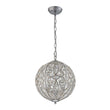 Load image into Gallery viewer, Farmhouze Light - Luxury Vintage Silver Crystal Accented Sphere Chandelier - Chandelier - 11.8 in -