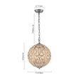 Load image into Gallery viewer, Farmhouze Light - Luxury Vintage Silver Crystal Accented Sphere Chandelier - Chandelier - 11.8 in -