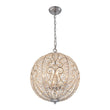 Load image into Gallery viewer, Farmhouze Light - Luxury Vintage Silver Crystal Accented Sphere Chandelier - Chandelier - 11.8 in -