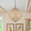 Load image into Gallery viewer, Farmhouze Light - Luxury Vintage Silver Crystal Accented Sphere Chandelier - Chandelier - 11.8 in -
