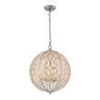 Load image into Gallery viewer, Farmhouze Light - Luxury Vintage Silver Crystal Accented Sphere Chandelier - Chandelier - 11.8 in -