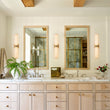 Load image into Gallery viewer, Farmhouze Light - Marble Dimmable LED 1 - Light Linear Bathroom Vanity Sconce - Wall Sconce - Black -