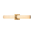 Load image into Gallery viewer, Farmhouze Light - Marble Dimmable LED 1 - Light Linear Bathroom Vanity Sconce - Wall Sconce - Brass -