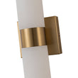 Load image into Gallery viewer, Farmhouze Light - Marble Dimmable LED 1 - Light Linear Bathroom Vanity Sconce - Wall Sconce - Brass -