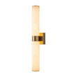 Load image into Gallery viewer, Farmhouze Light - Marble Dimmable LED 1 - Light Linear Bathroom Vanity Sconce - Wall Sconce - Brass -