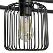 Load image into Gallery viewer, Farmhouze Light - Matte Black 4 - Light Rectangle Cage Kitchen Island Pendant - Chandelier - Black -