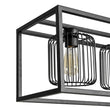 Load image into Gallery viewer, Farmhouze Light - Matte Black 4 - Light Rectangle Cage Kitchen Island Pendant - Chandelier - Black -