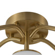 Load image into Gallery viewer, Farmhouze Light - Mid - Century 11 - Light Opal Glass Globe Sunburst Semi Flush - Chandelier - 16 - Light -
