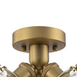 Load image into Gallery viewer, Farmhouze Light - Mid - Century 3 - Light Clear Glass Globe Bubble Ceiling Light - Ceiling Light - Brass -