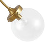 Load image into Gallery viewer, Farmhouze Light - Mid - Century 4 - Light Clear Glass Globe Bubble Ceiling Light - Ceiling Light - Nickel -