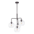 Load image into Gallery viewer, Farmhouze Light - Mid - Century 4 - Light Tiered Sputnik Glass Globe Chandelier - Chandelier - Oil - Rubbed Bronze -