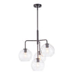 Load image into Gallery viewer, Farmhouze Light - Mid - Century 4 - Light Tiered Sputnik Glass Globe Chandelier - Chandelier - Oil - Rubbed Bronze -