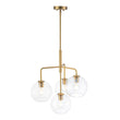 Load image into Gallery viewer, Farmhouze Light - Mid - Century 4 - Light Tiered Sputnik Glass Globe Chandelier - Chandelier - Oil - Rubbed Bronze -