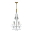 Load image into Gallery viewer, Farmhouze Light - Mid - Century Cluster Bubble Seeded Glass Globe Chandelier - Chandelier - 13 Bulbs -