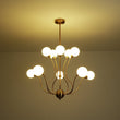 Load image into Gallery viewer, Farmhouze Light - Mid - Century Firework Milky Glass Globe Bubble Chandelier - Chandelier - 10 - Light -