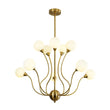 Load image into Gallery viewer, Farmhouze Light - Mid - Century Firework Milky Glass Globe Bubble Chandelier - Chandelier - 10 - Light -