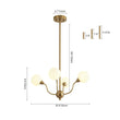 Load image into Gallery viewer, Farmhouze Light - Mid - Century Firework Milky Glass Globe Bubble Chandelier - Chandelier - 10 - Light -
