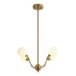Load image into Gallery viewer, Farmhouze Light - Mid - Century Firework Milky Glass Globe Bubble Chandelier - Chandelier - 4 - Light -