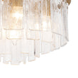 Load image into Gallery viewer, Farmhouze Light - Mid - Century Glam Tiered Water Textured Glass Chandelier - Chandelier - Brass -