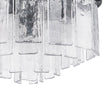 Load image into Gallery viewer, Farmhouze Light - Mid - Century Layered Textured Glass Round Ceiling Light - Chandelier - Brass -