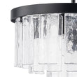 Load image into Gallery viewer, Farmhouze Light - Mid - Century Layered Textured Glass Round Ceiling Light - Chandelier - Brass -